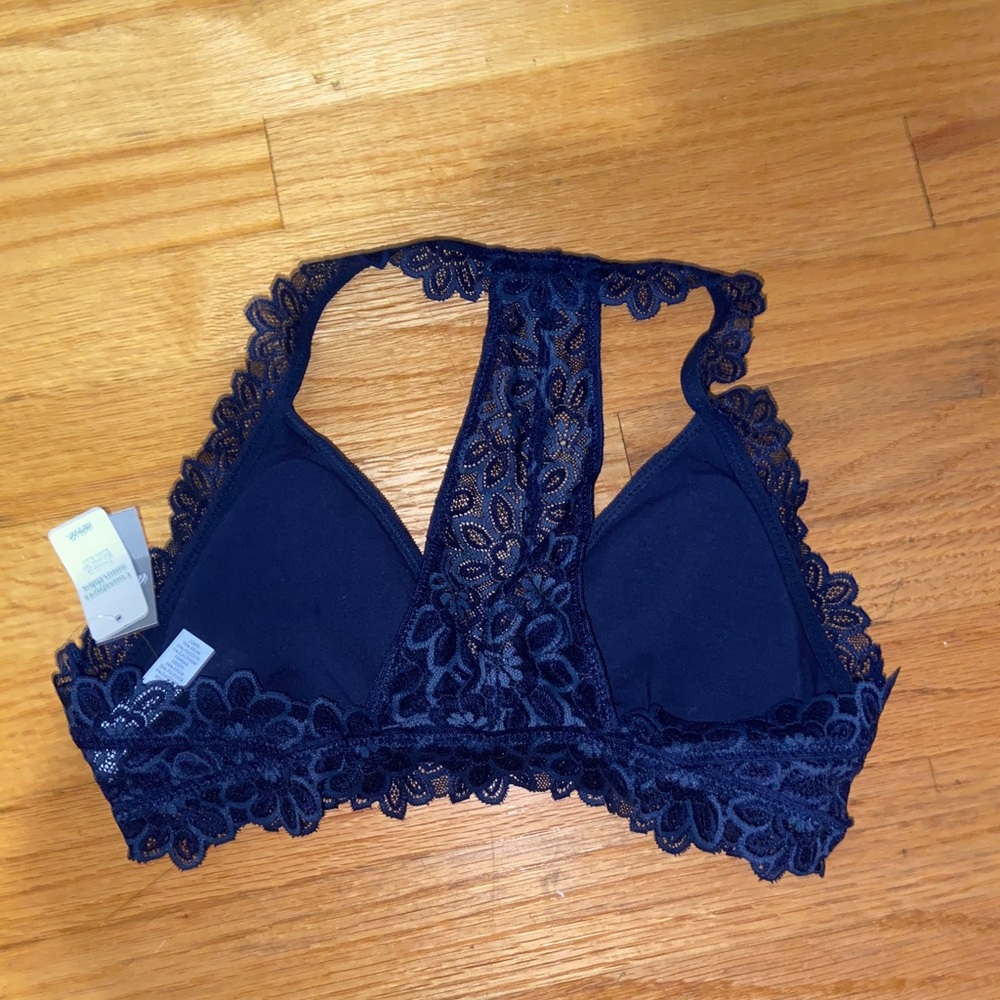 A navy blue bralette!